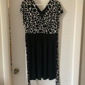 Black and white dress